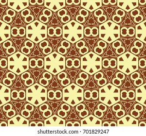 Abstract background with geometric seamless ornament. Vector illustration.