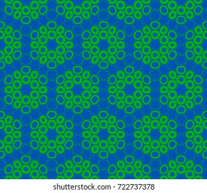 Abstract background with geometric seamless ornament. Vector illustration.