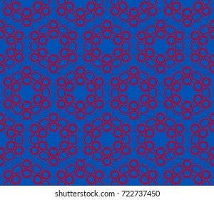 Abstract background with geometric seamless ornament. Vector illustration.