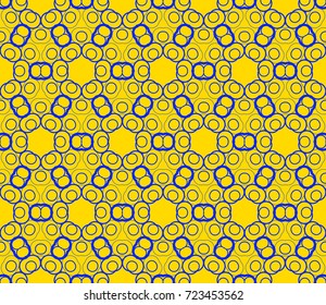 Abstract background with geometric seamless ornament. Vector illustration.