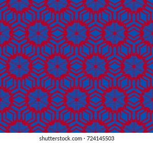 Abstract background with geometric seamless ornament. Vector illustration.