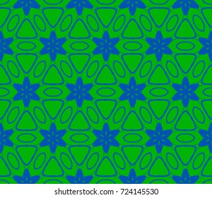 Abstract background with geometric seamless ornament. Vector illustration.