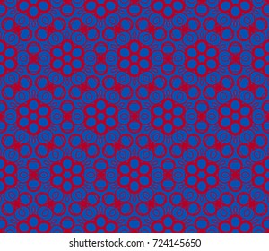 Abstract background with geometric seamless ornament. Vector illustration.