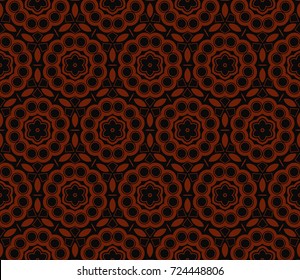 Abstract background with geometric seamless ornament. Vector illustration.