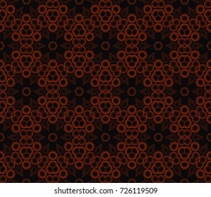 Abstract background with geometric seamless ornament. Vector illustration.