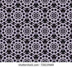 Abstract background with geometric seamless ornament. Vector illustration.