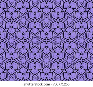 Abstract background with geometric seamless ornament. Vector illustration.