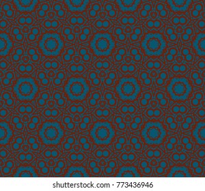 Abstract background with geometric seamless ornament. Vector illustration.