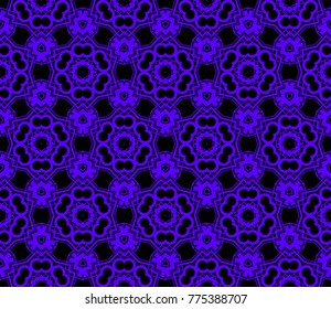 Abstract background with geometric seamless ornament. Vector illustration.