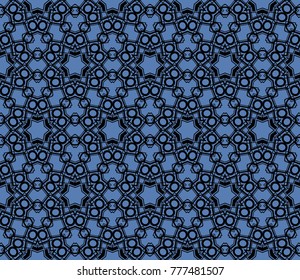 Abstract background with geometric seamless ornament. Vector illustration.