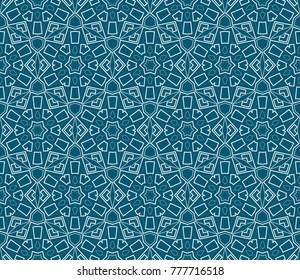 Abstract background with geometric seamless ornament. Vector illustration.