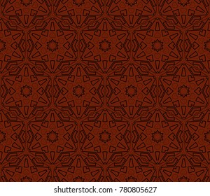 Abstract background with geometric seamless ornament. Vector illustration.