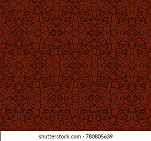 Abstract background with geometric seamless ornament. Vector illustration.