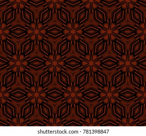 Abstract background with geometric seamless ornament. Vector illustration.