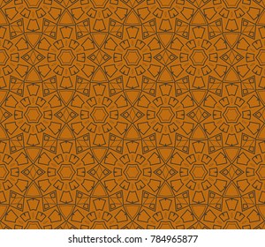 Abstract background with geometric seamless ornament. Vector illustration.