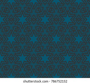 Abstract background with geometric seamless ornament. Vector illustration.