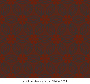 Abstract background with geometric seamless ornament. Vector illustration.