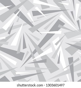 Abstract background geometric seamless pattern in gray colors. Decorative mosaic. Triangles ornament. Graphic design. element.