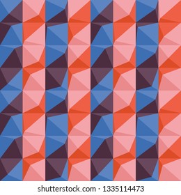Abstract background geometric seamless pattern. Decorative mosaic. Graphic design element.