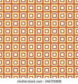 Abstract background - geometric seamless pattern, tiles in yellow and orange colors of the squares of different sizes. vector illustration.