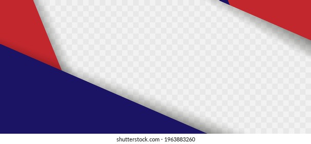Abstract background with geometric shape. Modern Banner design template with transparent place for photo. Vector eps 10