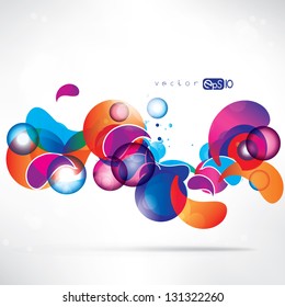 Abstract background with geometric shapes