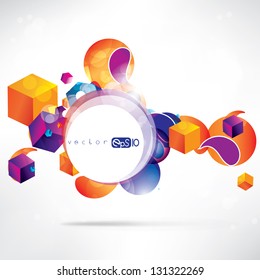 Abstract background with geometric shapes