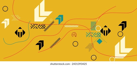 Abstract background with geometric shapes,