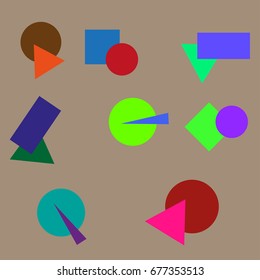 Abstract background with geometric shapes