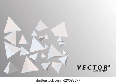 Abstract background of geometric shapes. 3d polygons. Vector illustration