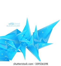 Abstract background with geometric shapes angled. Concept new technology and dynamic motion. 