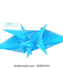 Abstract background with geometric shapes angled. Concept new technology and dynamic motion. 