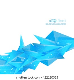 Abstract background with geometric shapes angled. Concept  technology and dynamic motion. 