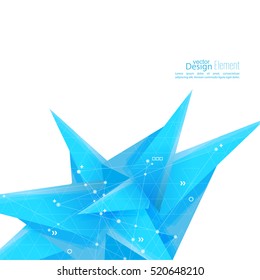 Abstract background with geometric shapes angled. Concept new technology and dynamic motion. 