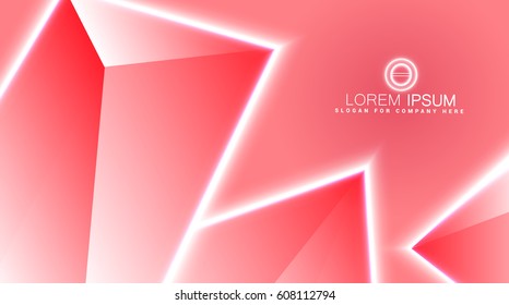 Abstract background with geometric shapes angled. Concept new technology and dynamic motion. Digital Data Visualization. For cover book, brochure, flyer, poster, magazine, booklet, leaflet. vector