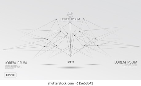 Abstract background with geometric shapes angled. Concept new technology and dynamic motion. Digital Data Visualization. For cover book, brochure, flyer, poster, magazine, booklet, leaflet. vector