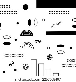 fondo abstracto con formas geométricas, en blanco y negro