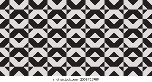 Abstract background of geometric shapes. Black and white pattern of triangles