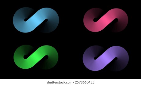 Abstract background from geometric shapes. Bright gradient shapes of various colors and transparency. Platform for advertising. Vector illustration.