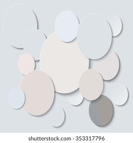 Abstract background of geometric shapes. Abstract circles design. EPS10