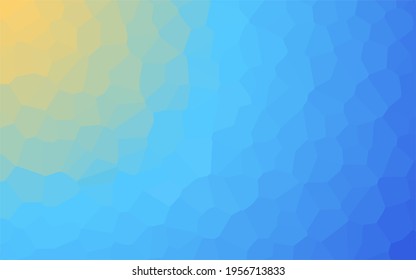  Abstract background of geometric shapes. The color is yellow and blue.