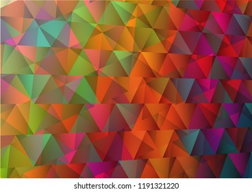 Abstract Background of geometric shapes. Colorful mosaic pattern.triangular,vector,