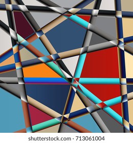 Abstract background of geometric shapes. Colorful mosaic background. Vector illustration