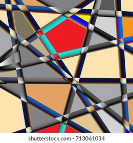 Abstract background of geometric shapes. Colorful mosaic background. Vector illustration