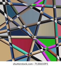 Abstract background of geometric shapes. Colorful mosaic background. Vector illustration