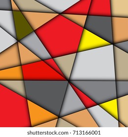 Abstract background of geometric shapes. Colorful mosaic background. Vector illustration