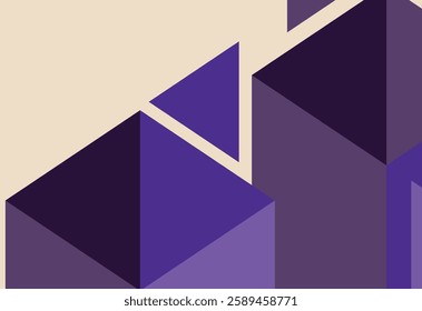 abstract background with geometric shapes and colors in purple and violet colors