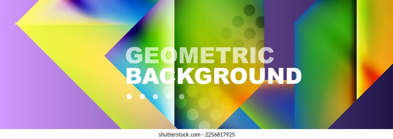 Abstract background with geometric shapes composition and light and shadow effects. Vector Illustrations For Wallpaper, Banner, Background, Card, Book Illustration, landing page