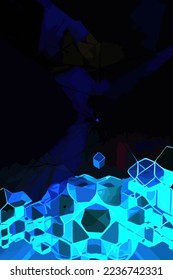 Abstract background of geometric shapes for creativity