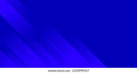 Abstract background with geometric shapes and diagonal stripes in shades of blue and purple, creating a dynamic and modern design
